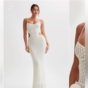 Nerida knit cut out maxi dress